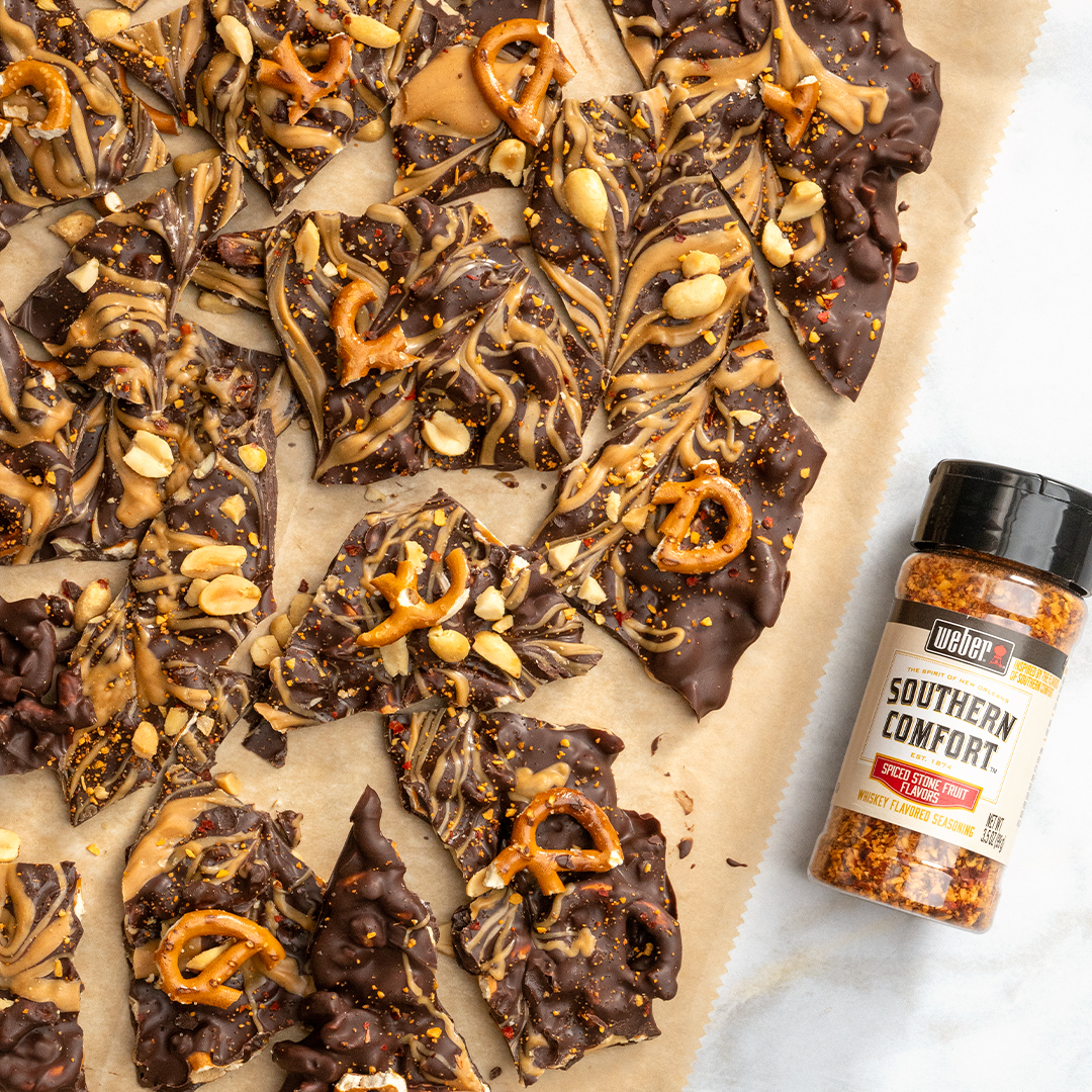 Southern Comfort Spiced Chocolate Peanut Butter Pretzel Bark