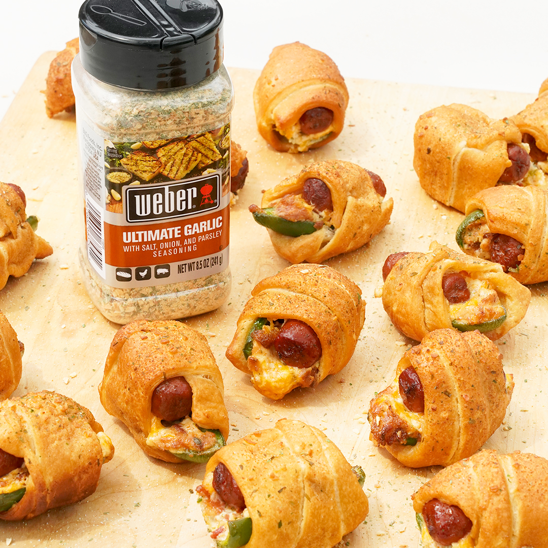 Smoked Jalapeño Popper Pigs in a Blanket - Weber Seasonings