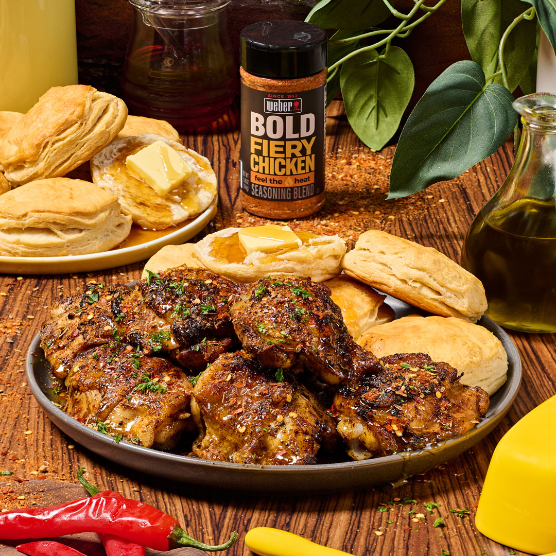 Hot Honey Chicken & Biscuits - Weber Seasonings