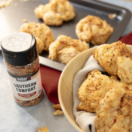 Image of Southern Comfort Whiskey Flavored Seasoning by Weber® Southern Spiced Drop Biscuits Recipe