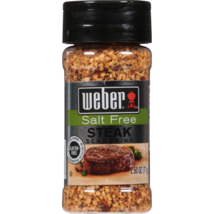 Looking for a salt-free, gluten-free seasoning for your steak? Try Weber® Salt-Free Steak Seasoning - packed with garlic and onion. Buy now!