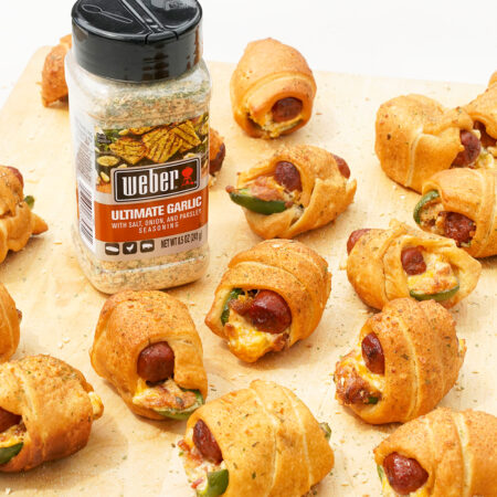 Image of Smoked Jalapeno Popper Pigs in a Blanket Recipe
