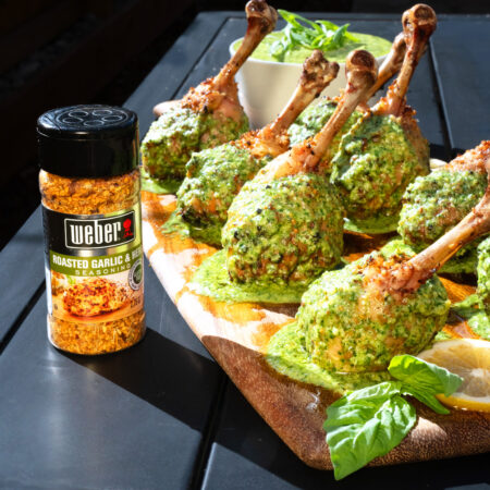 Image of Pesto Chicken “Lollipops” Recipe