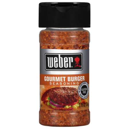 Enhance the flavor of your hamburgers and cheeseburgers with Weber Gourmet Burger Seasoning. The perfect mix of garlic, onion, and pepper in every bite from the perfect gourmet burger seasoning!