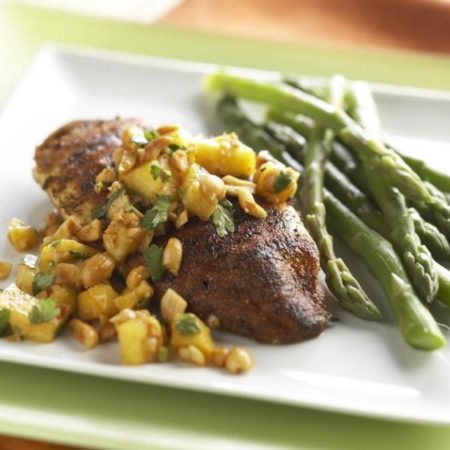 Image of Spicy Grilled Chicken With Mango Salsa Recipe