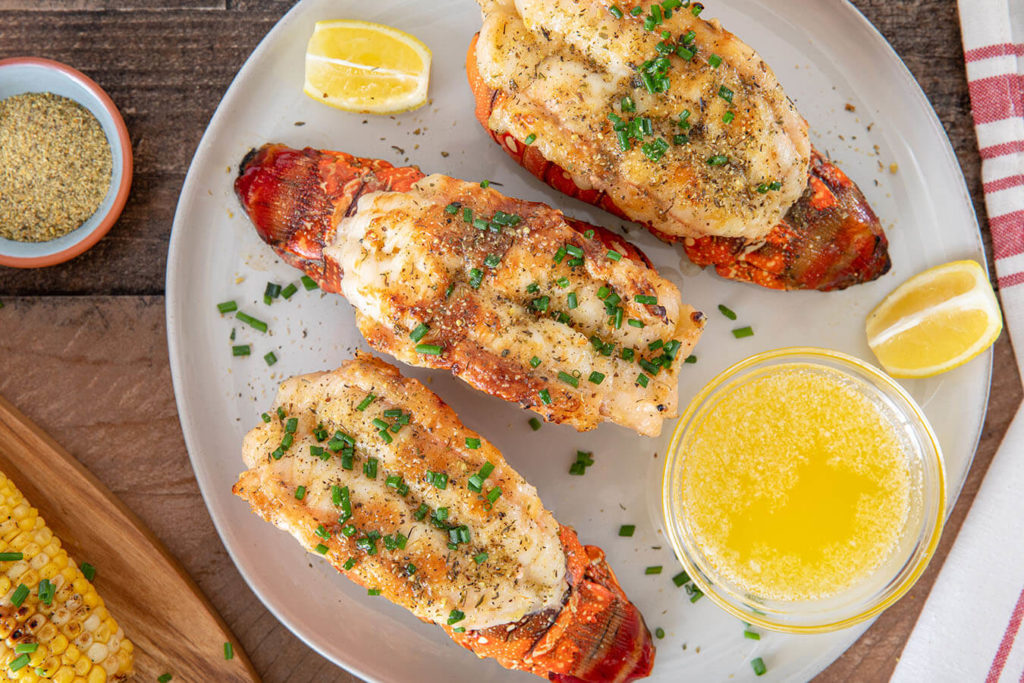 Weber's Grilled Lobster Tails with Garlic Parm Butter Recipe is delicious!